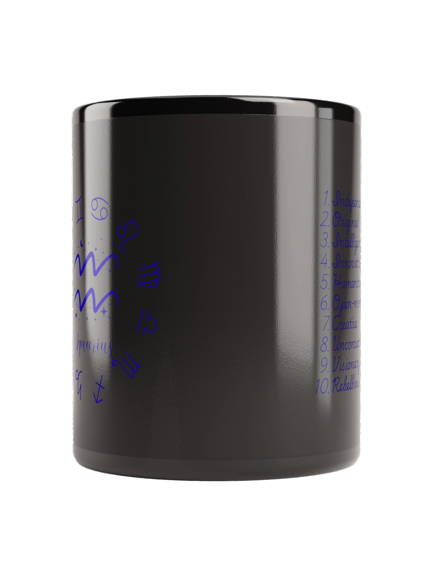 Aquarius Zodiac Traits Mug | Unique & Independent Astrology Coffee Mug | Aquarius Birthday Gift product image (2)