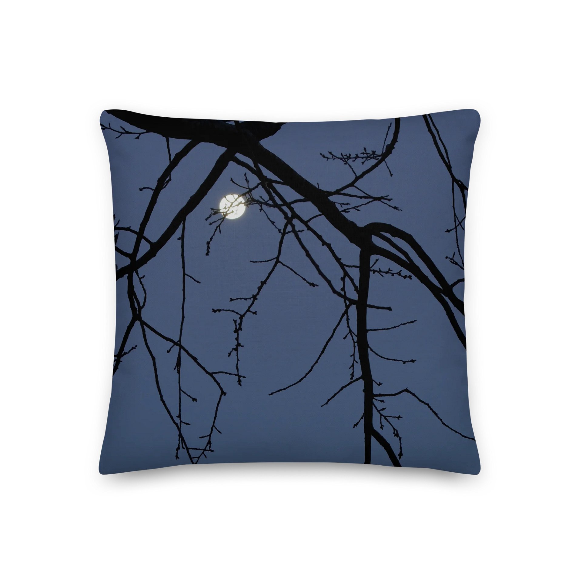 Premium pillow - Moonset behind a tree product image (3)