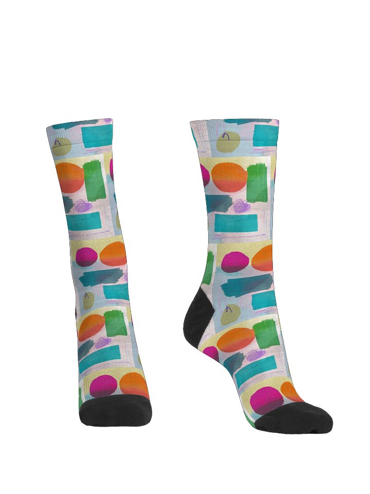 Playful Print EcoArt Crew: Premium Sustainable Socks product image (2)