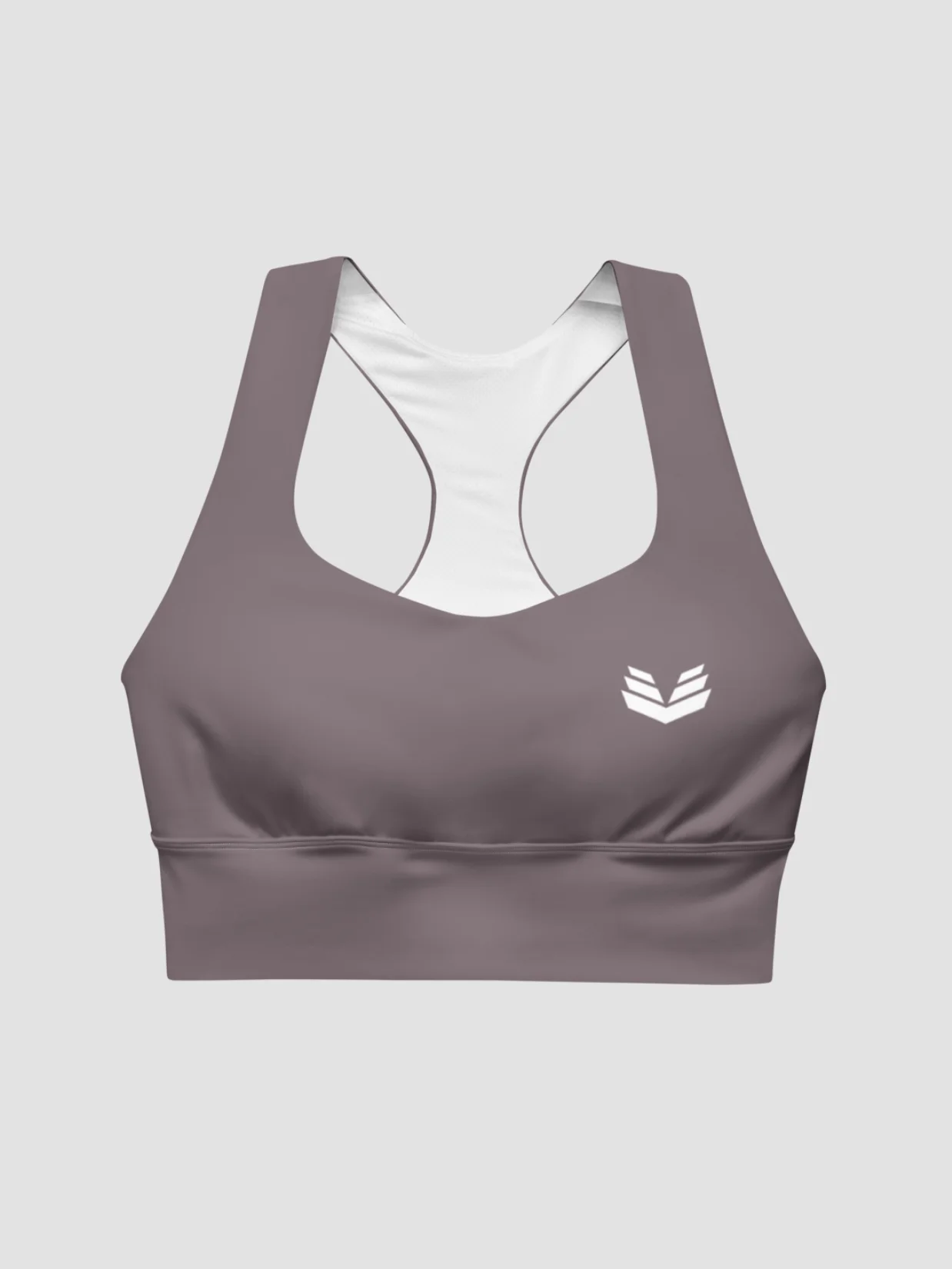 Longline Sports Bra - Dusty Taupe product image (5)
