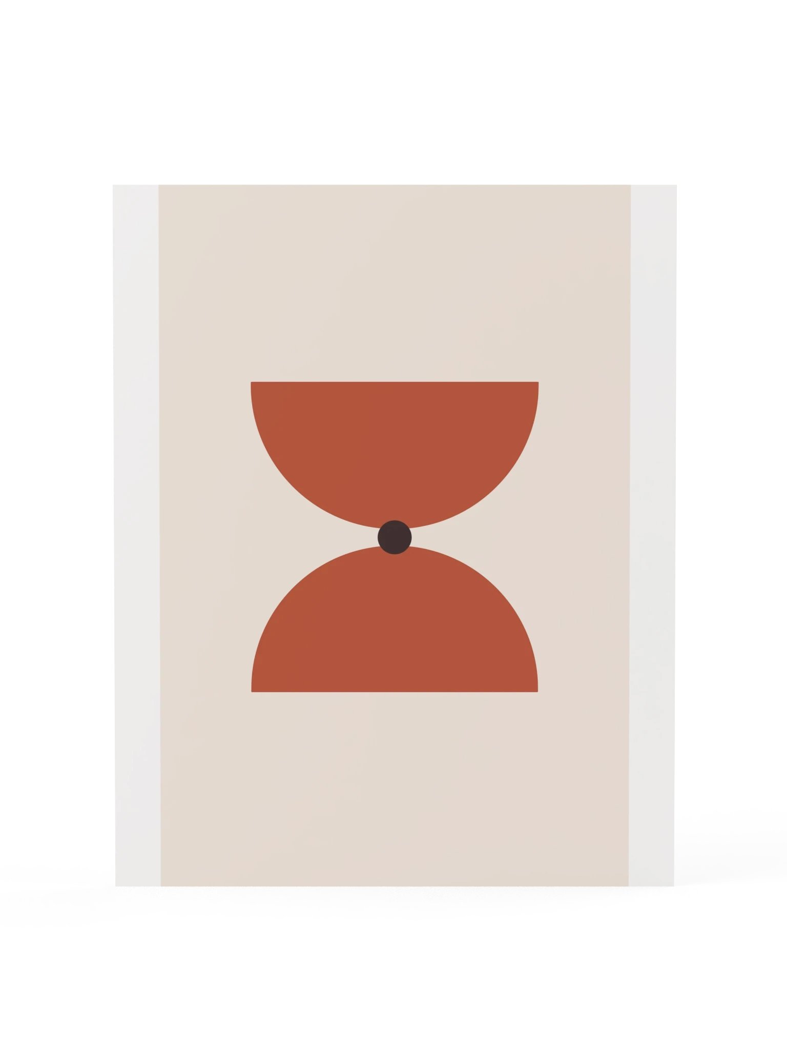 Mid Century Hourglass Print | Abstract Bathroom Wall Art product image (3)