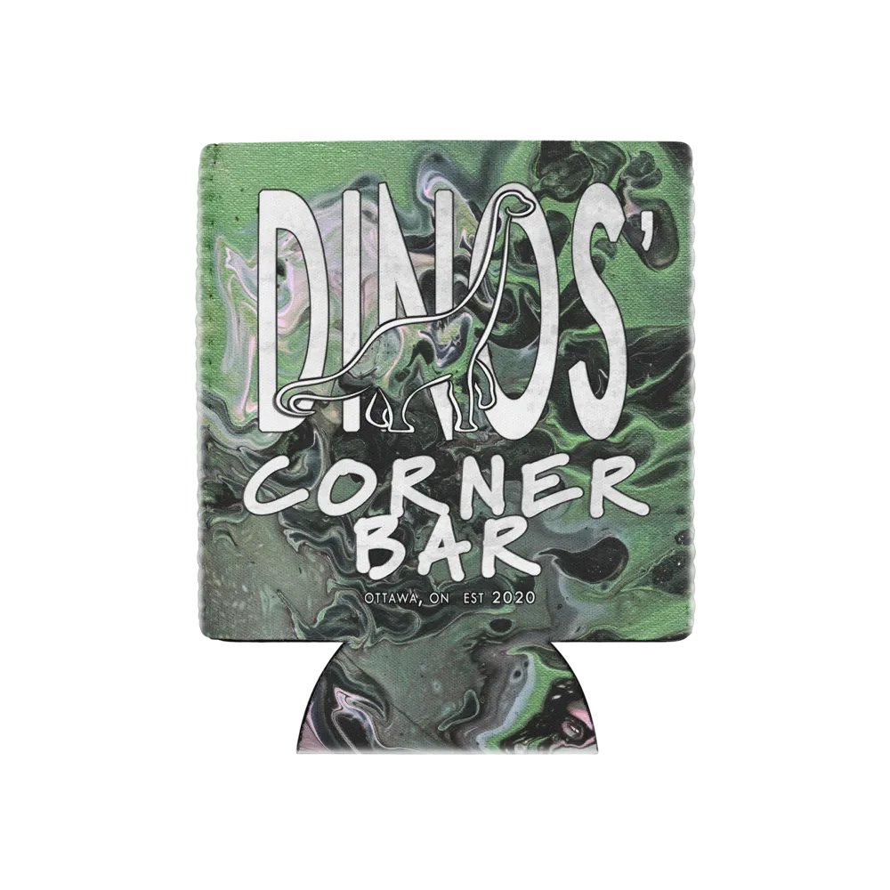 Dinos' Corner Bar Metallic Green Fluid Acrylic Coozie product image (11)