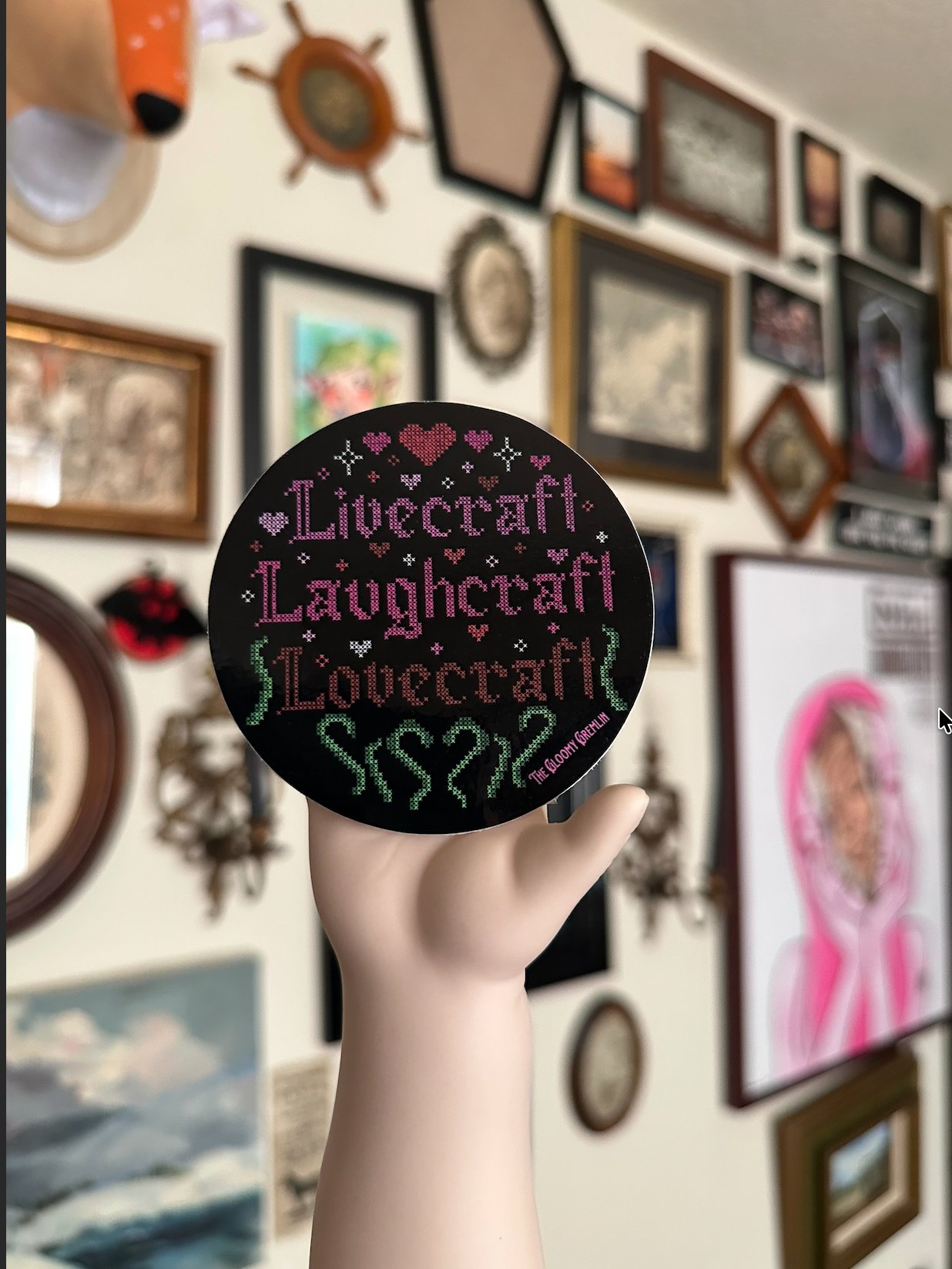 Live Laugh Lovecraft - 3" Sticker product image (2)