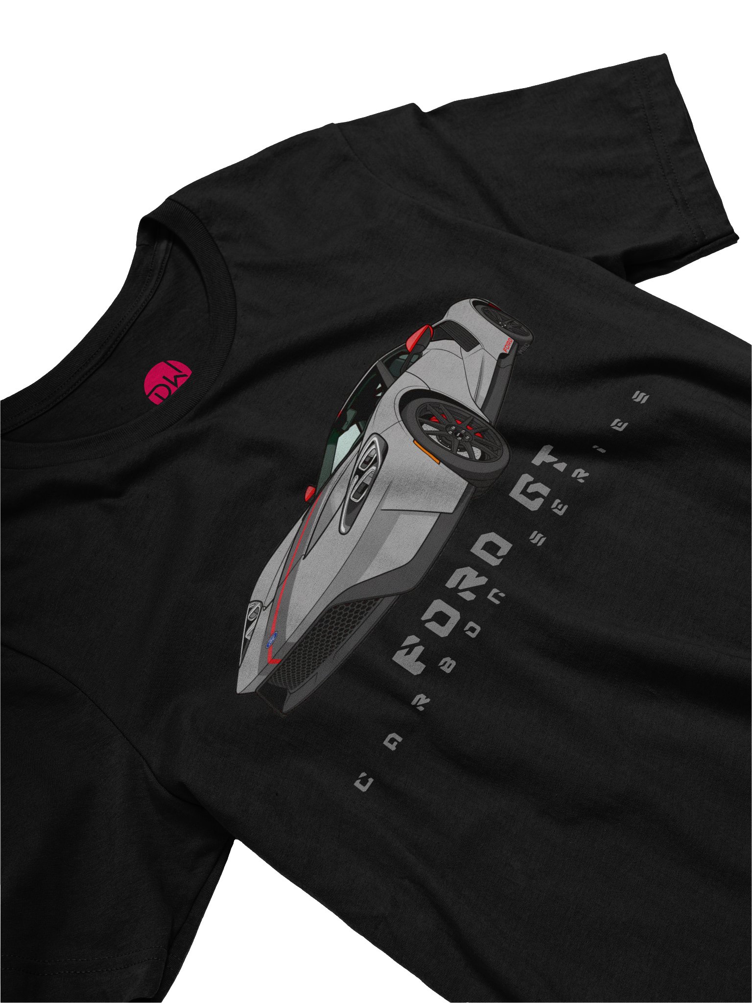 Grey Ford GT Carbon Series Shirt (Retro, Sketch, Silhouette) product image (24)