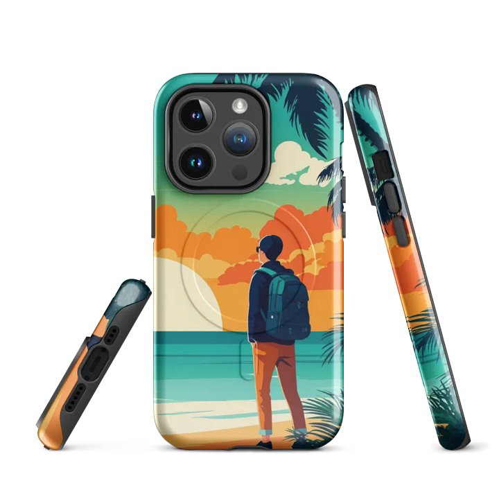 MagSafe® Tough Case for iPhone® | Dream Away: AI Travel Designs for an Enthusiastic Life product image (3)