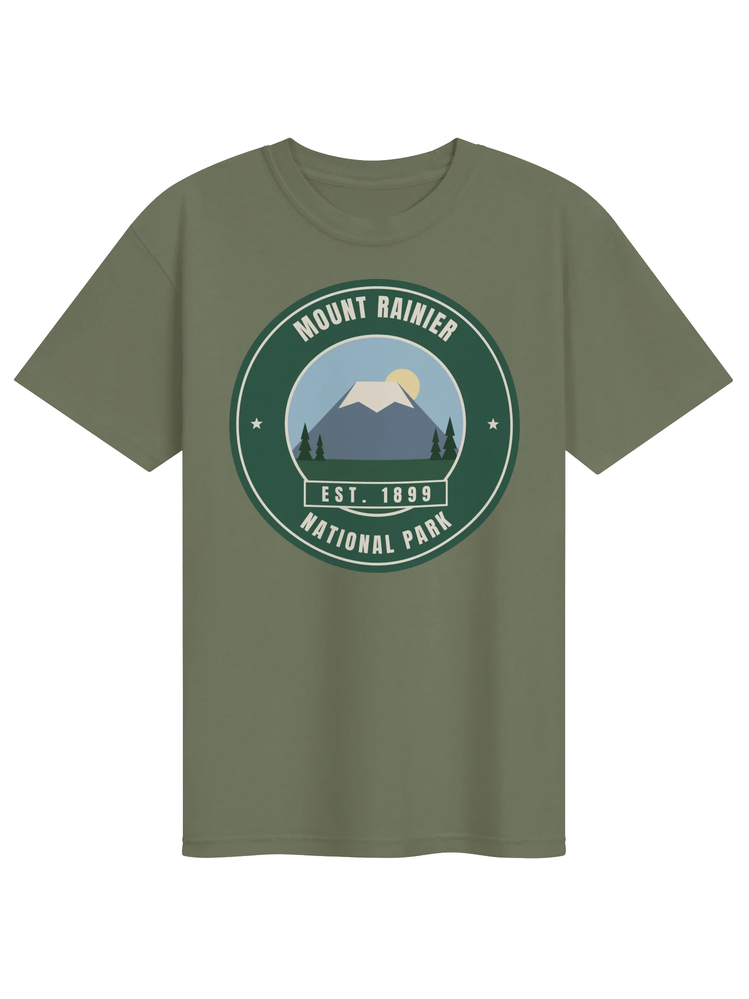 Mount Rainier National Park Vintage Emblem Tee