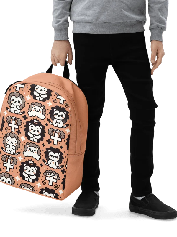 Lions and Crosses Minimalist Backpack product image (5)