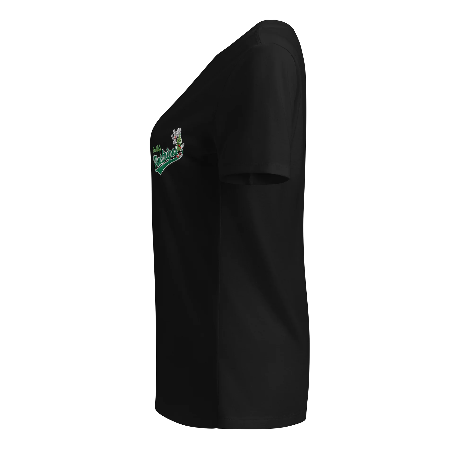 Paddy’s Pinstripes Green Bottle Logo V-Neck Tee product image (3)