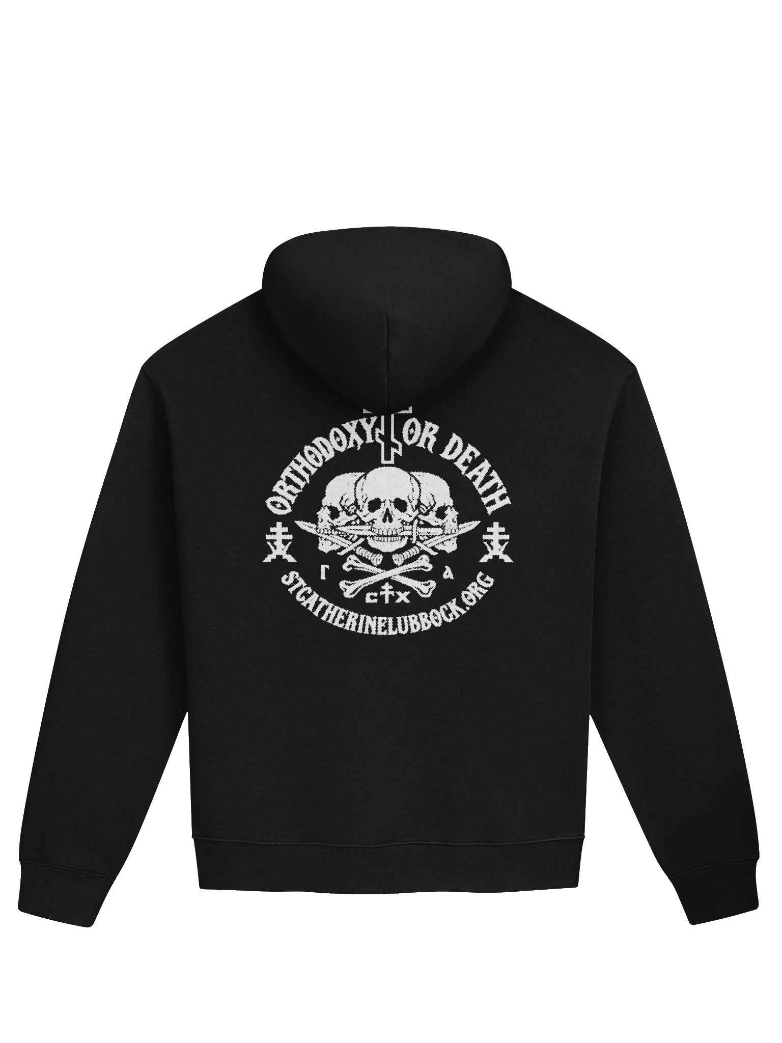 St. Catherine Mission, Orthodoxy or Death — Spiritual Warfare Black Hoodie
