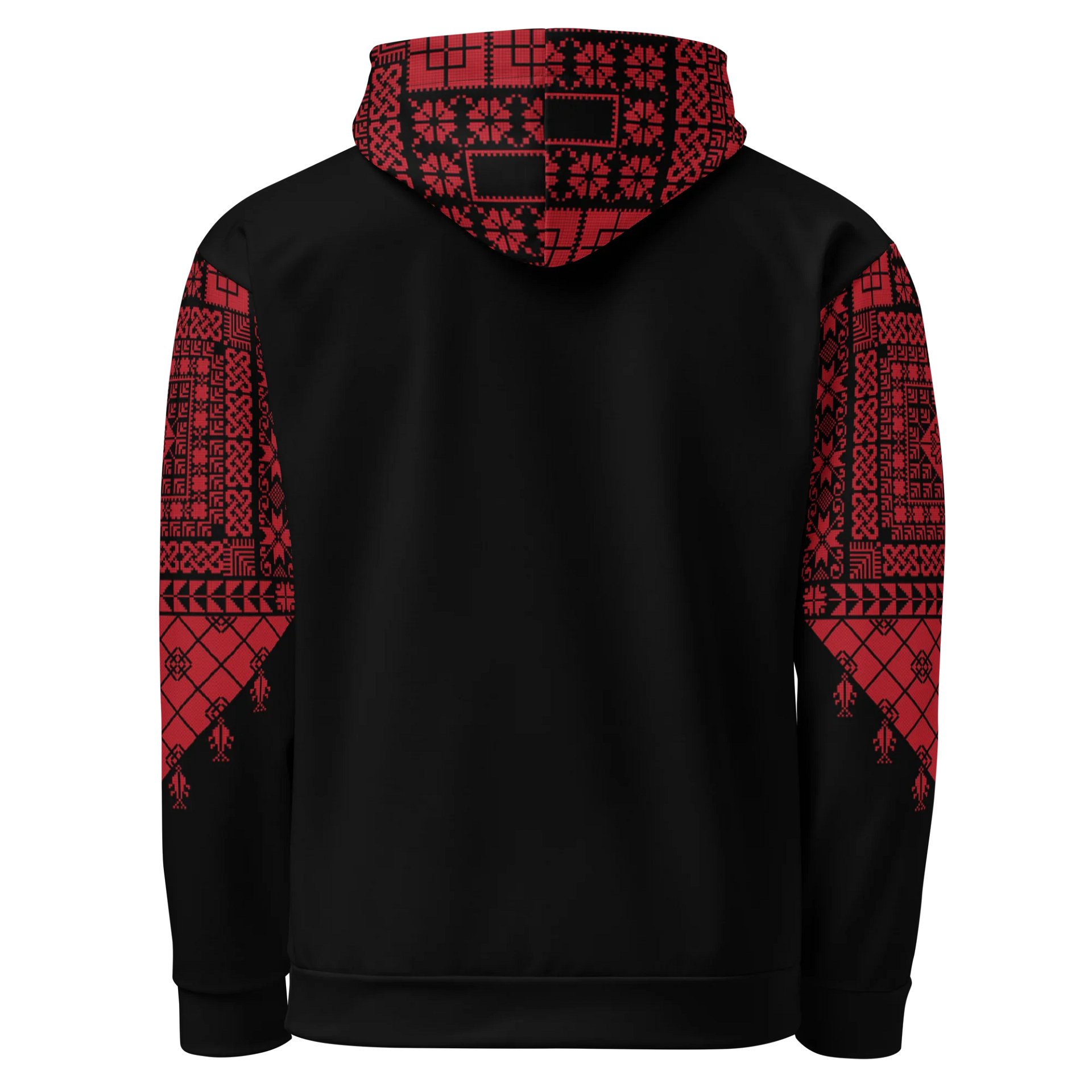 Red Tatreez Hoodie Unisex product image (3)