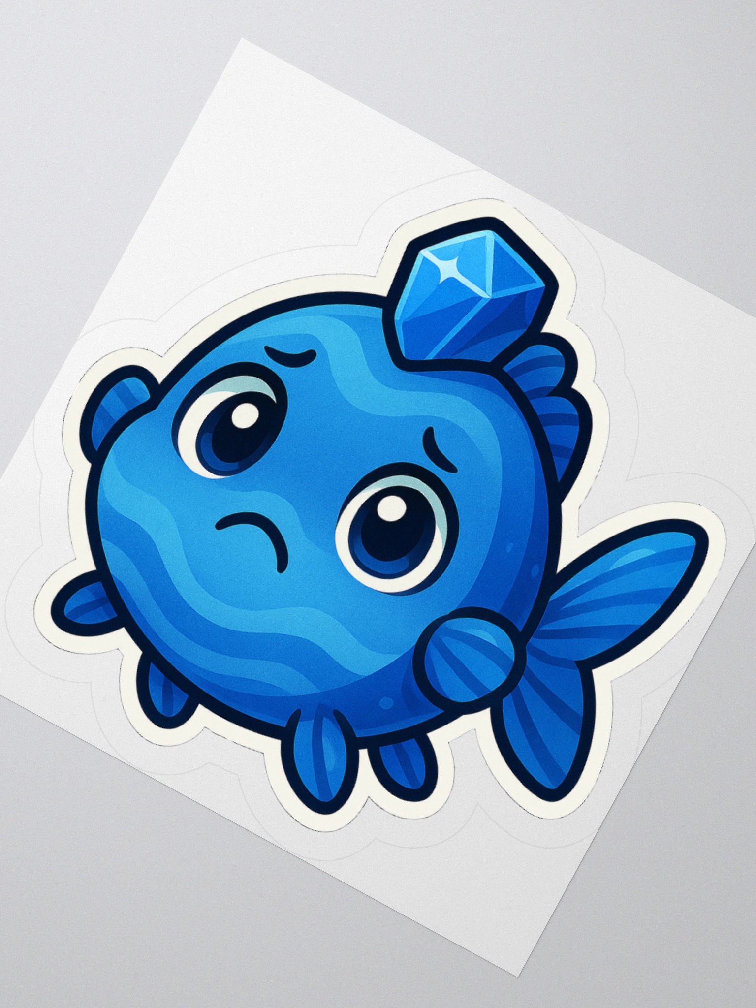 Blue Topaz Fish Sticker product image (4)