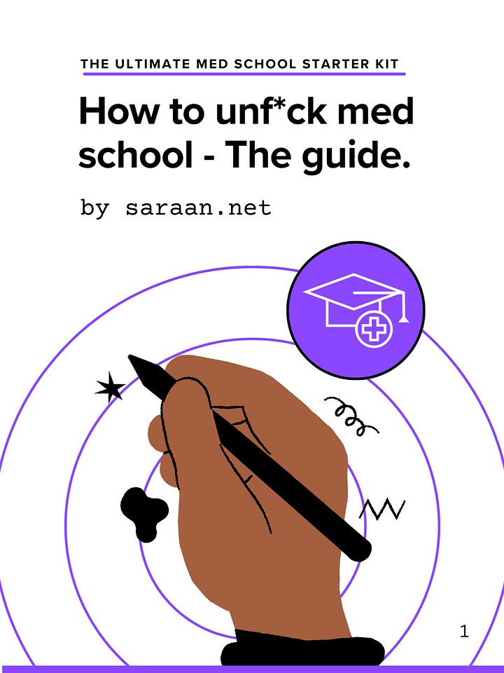 How to unf*ck med school - the guide. product image (1)