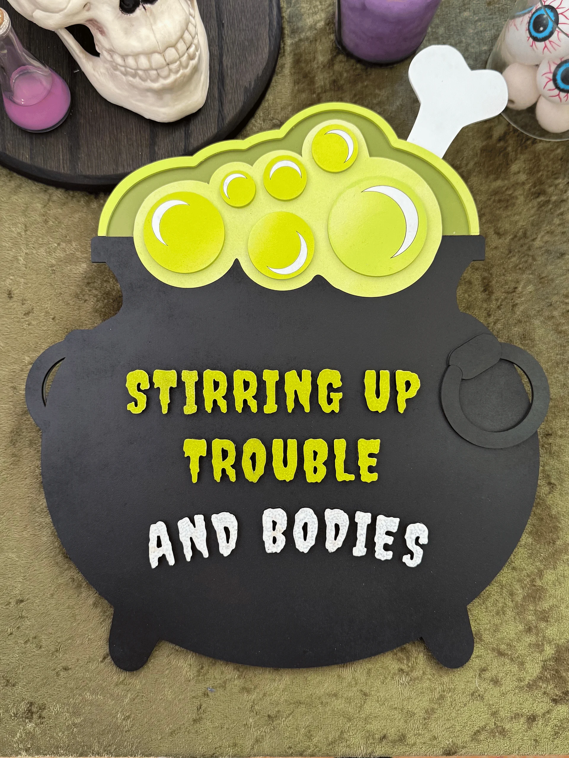 Witch's Cauldron Kit | Wooden Wall Art product image (1)