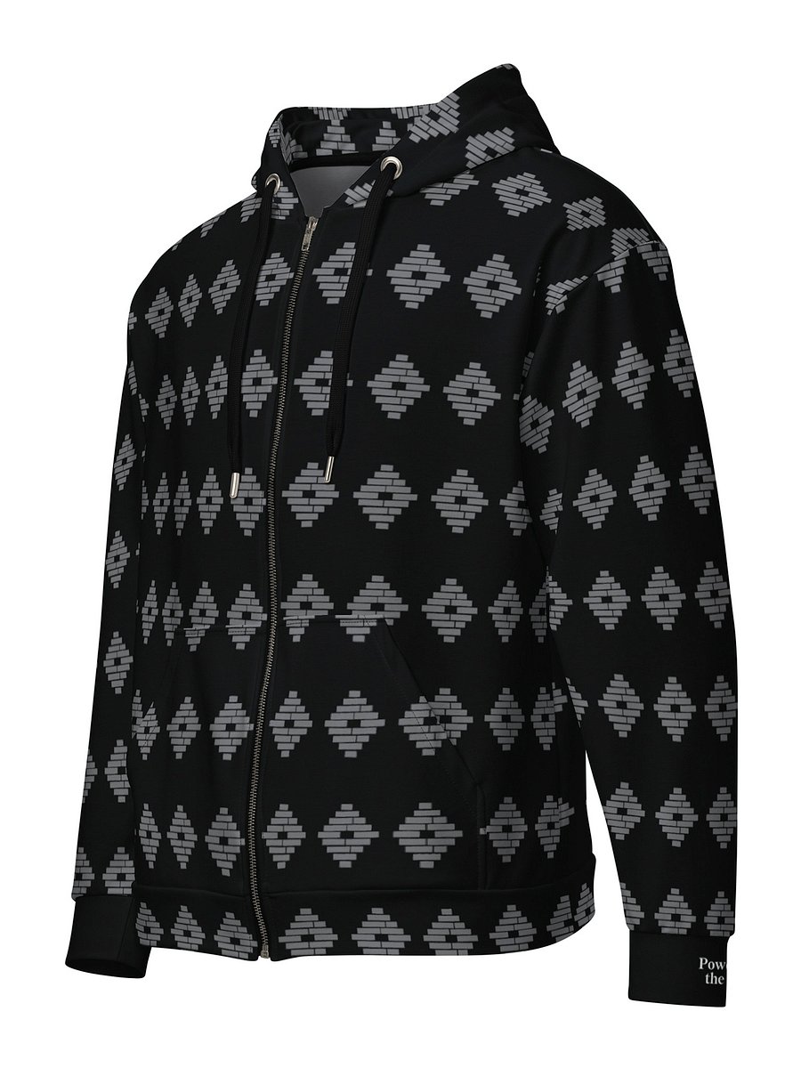 Powered by the People Zip Hoodie (Black/Gray) Image 1