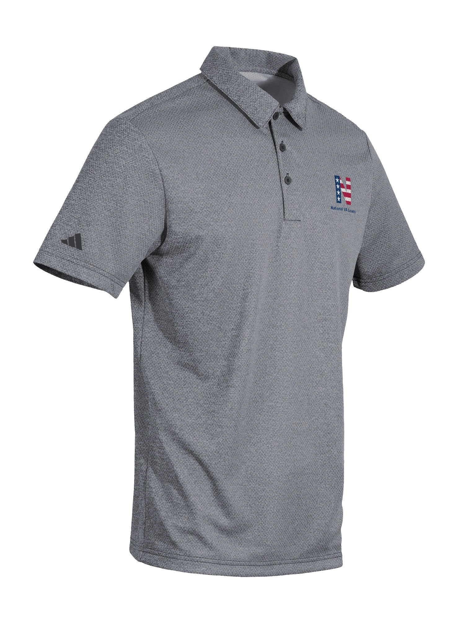National VA Loans - Adidas Space-Dyed Polo Shirt product image (16)