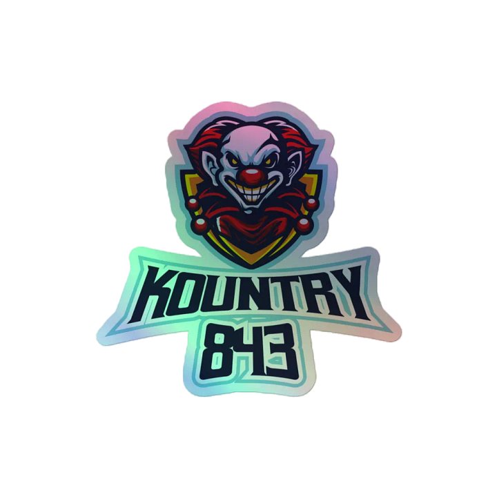 Menacing Clown Holographic Sticker Sheet product image (2)