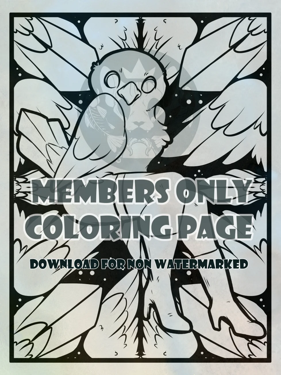 Heels Bird- coloring page product image (1)