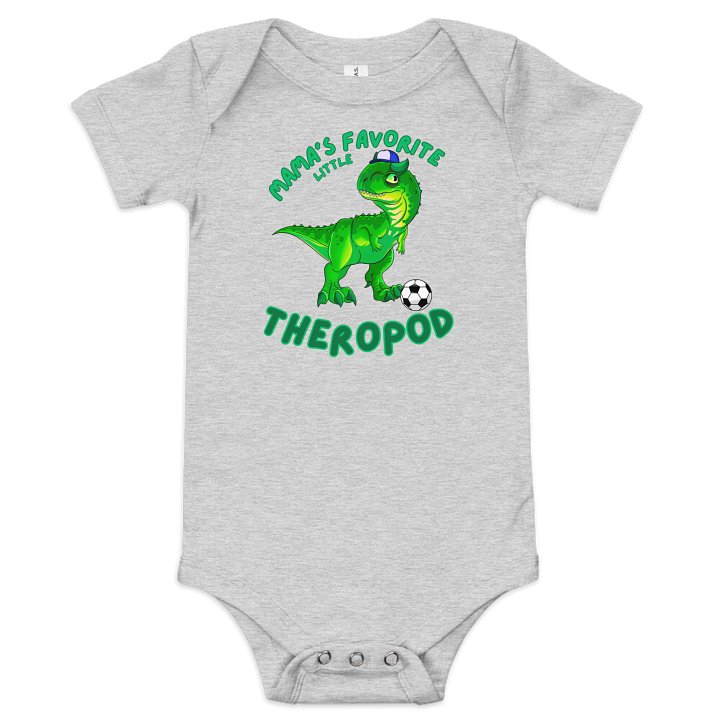 Mama's Favorite Little Theropod - Cute Dino Baby Onesie product image (4)