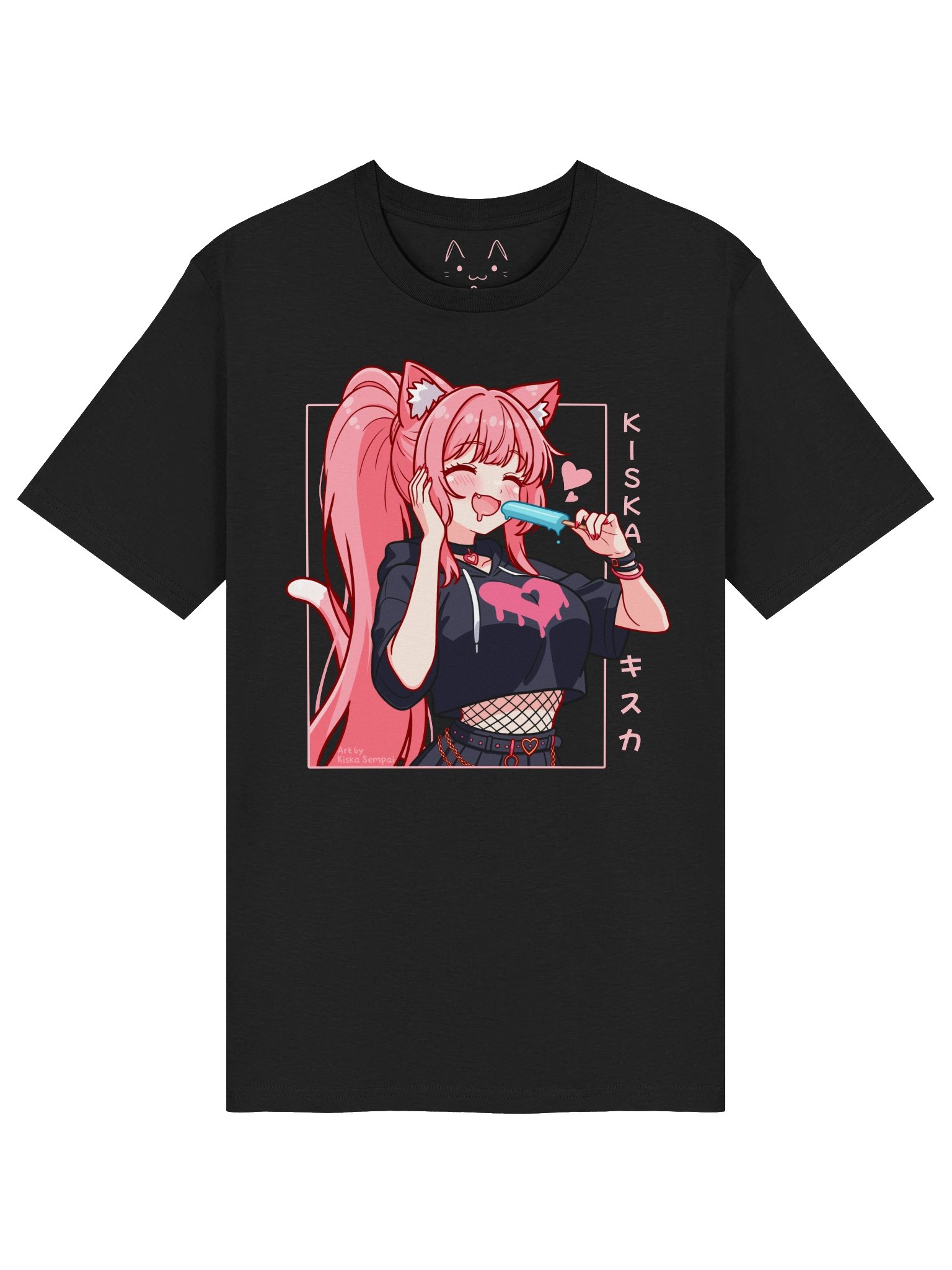 Kiska with popsicle ☆ T-Shirt product image (1)