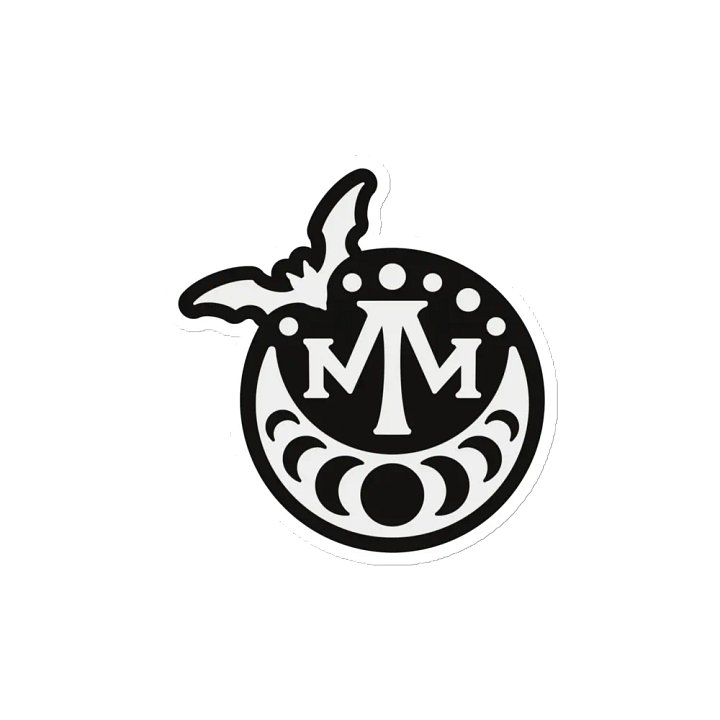 MM 𝖇𝖆𝖙 𝖑𝖔𝖌𝖔 fridge magnet product image (2)