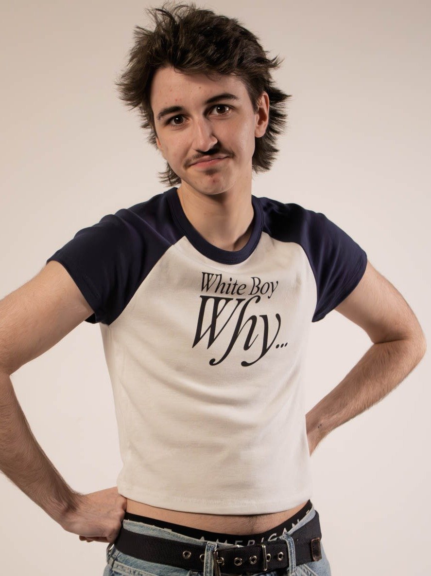 White Boy Why Baby Tee (LIMITED) product image (7)