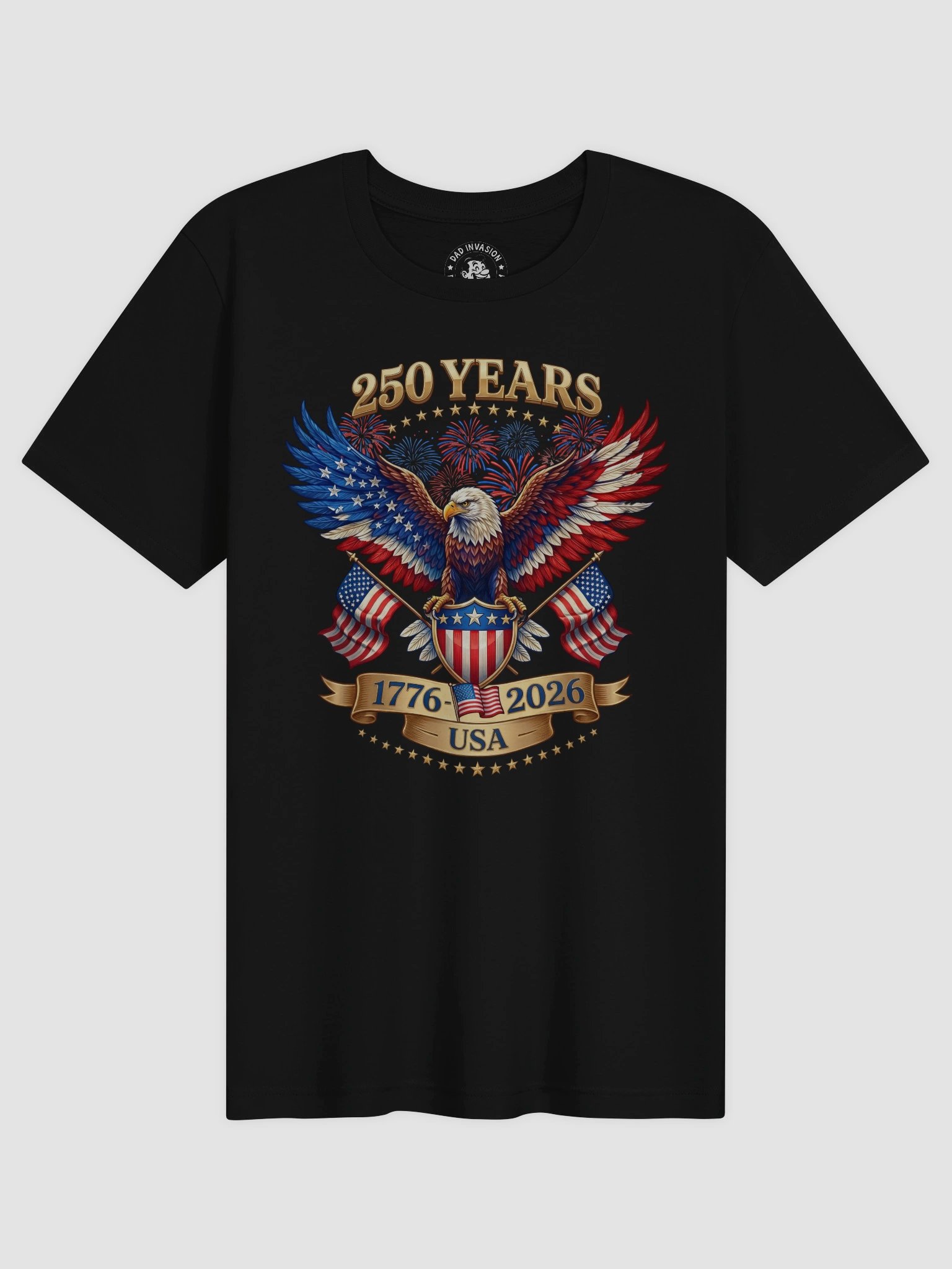 250 Years American 1776 2026 250th 4th July Independence Day T-Shirt product image (1)
