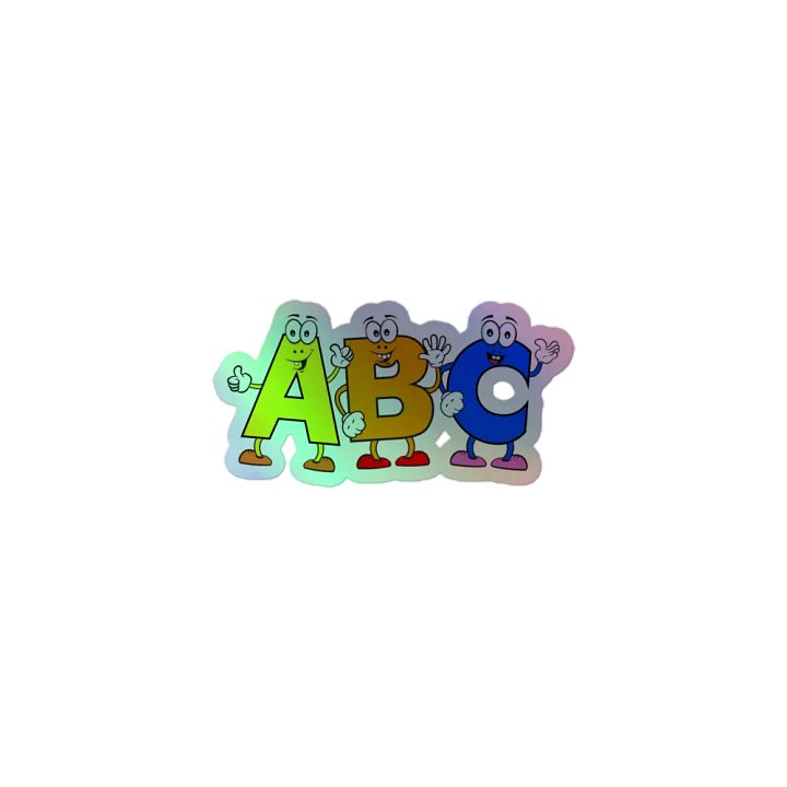 ABC Holographic Cartoon Character Sticker product image (1)