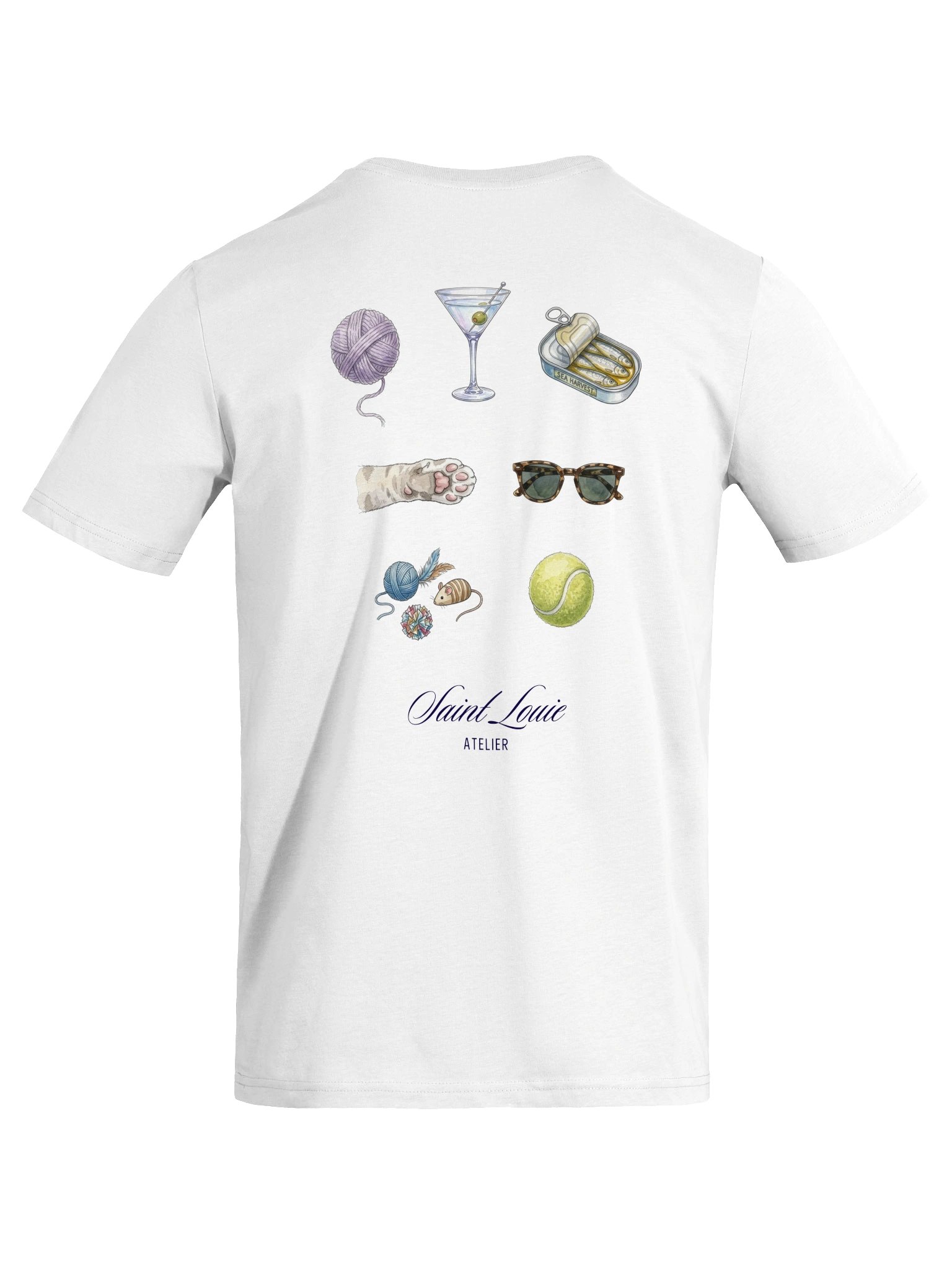 Bits and bobs, Saint Louie Organic soft Tee, White product image (8)