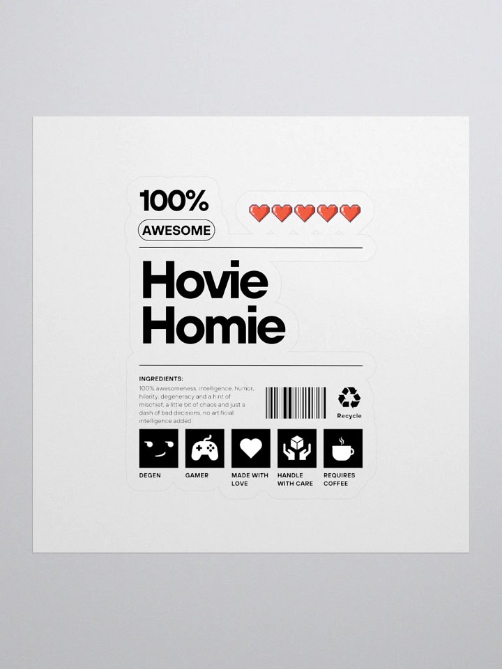 Hovie Homie Sticker product image (1)