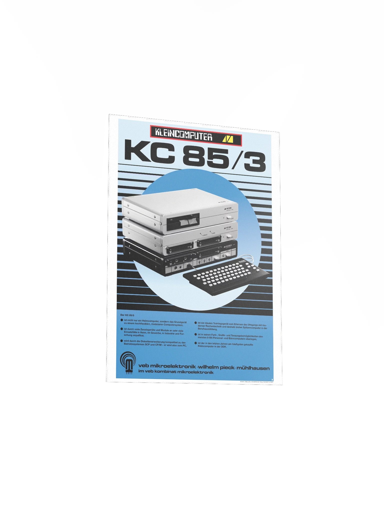 DDR Kleincomputer KC85/3 Poster (pristine design) product image (3)