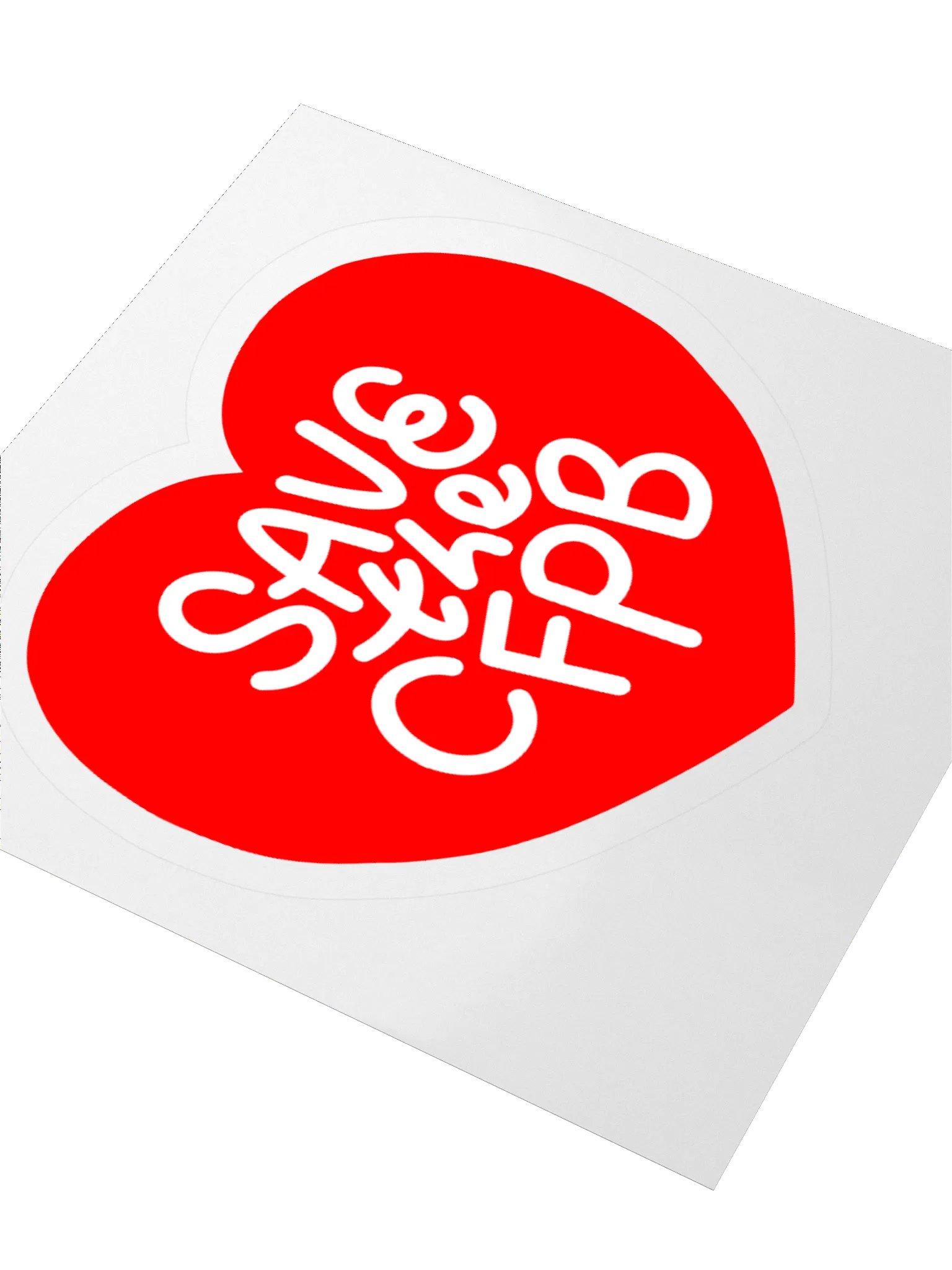 Save the CFPB Sticker (Red) product image (3)