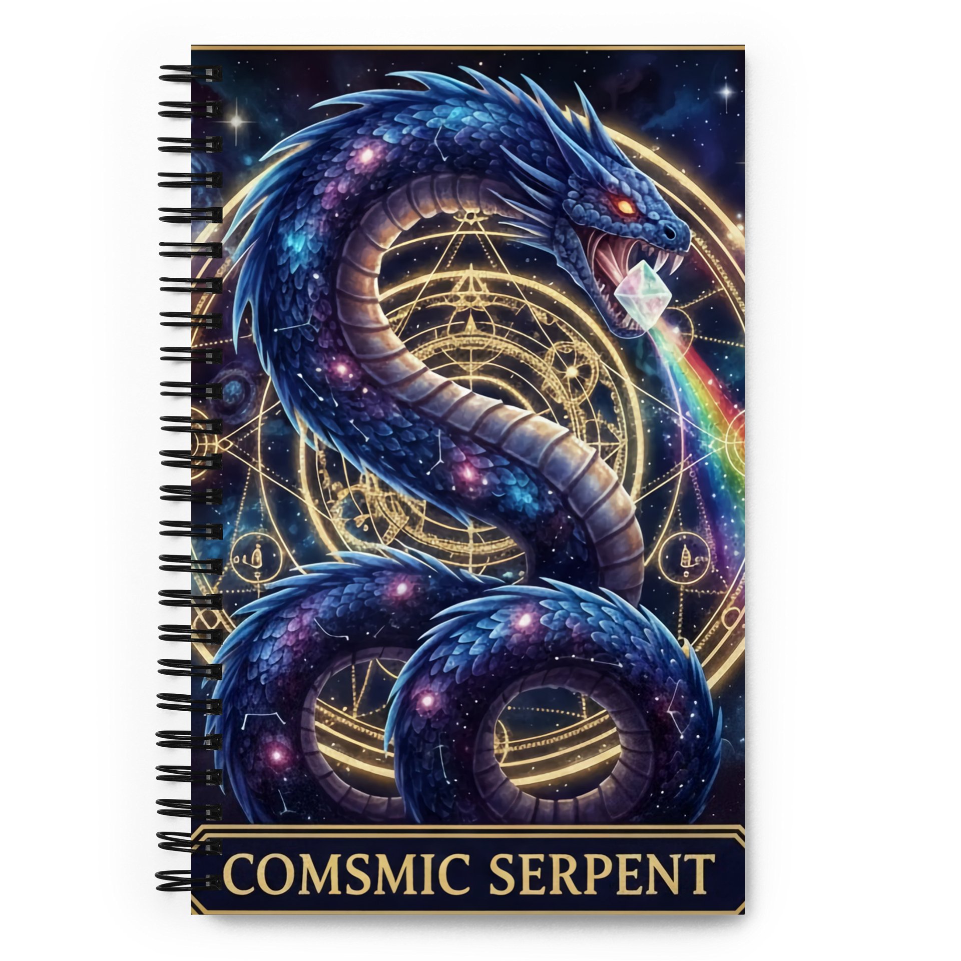 Cosmic Serpent Spiral Notebook product image (1)