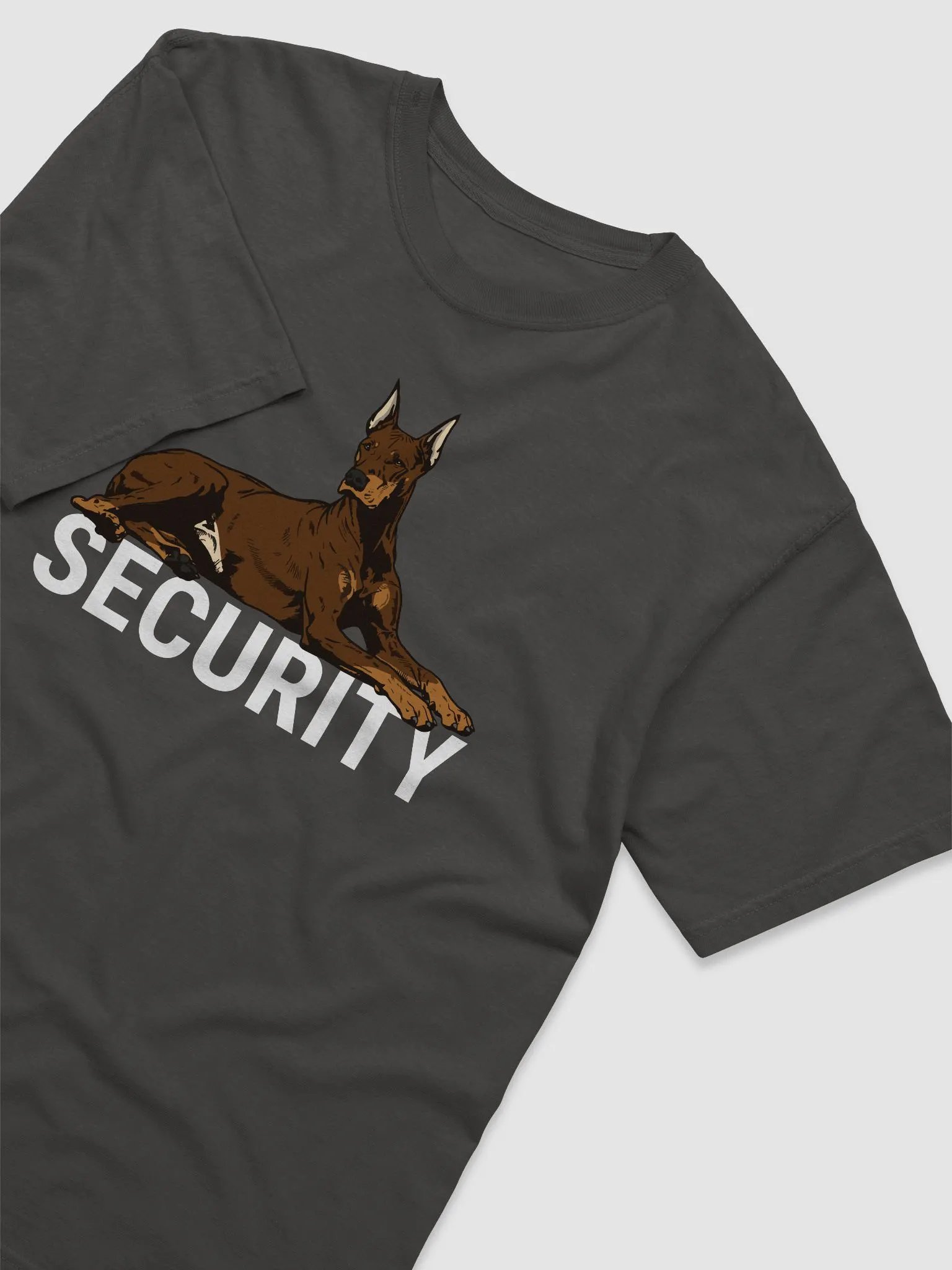 Security T-Shirt of a Doberman (Red) | Funny T-Shirt for Doberman Paw-rents product image (6)