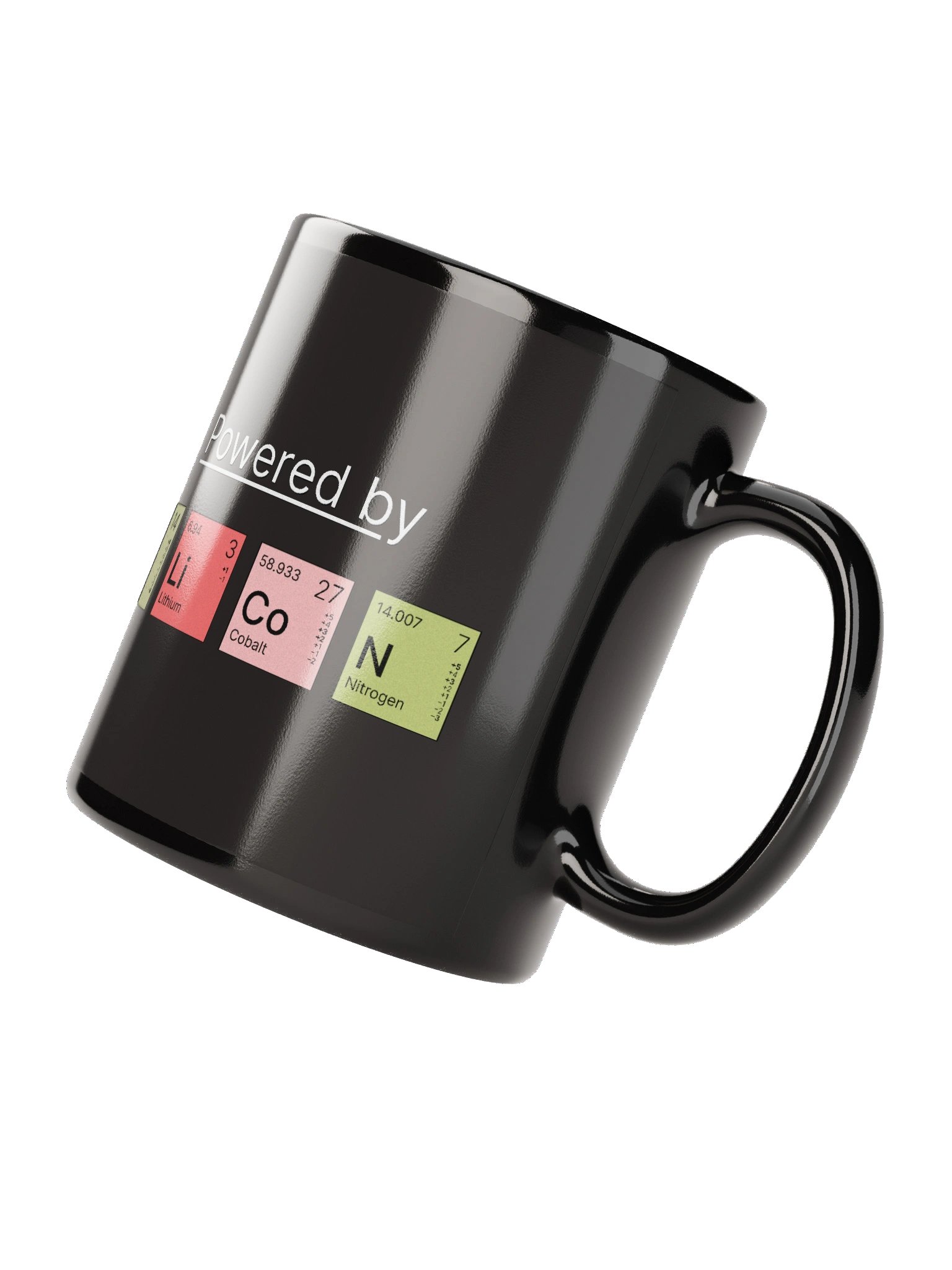 Powered by SiLiCoN - Black Glossy Mug product image (2)