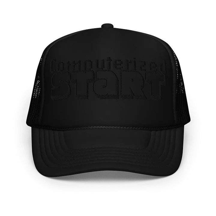 Computerized Start™ Black Monochrome Embroidered Trucker Hat product image (1)