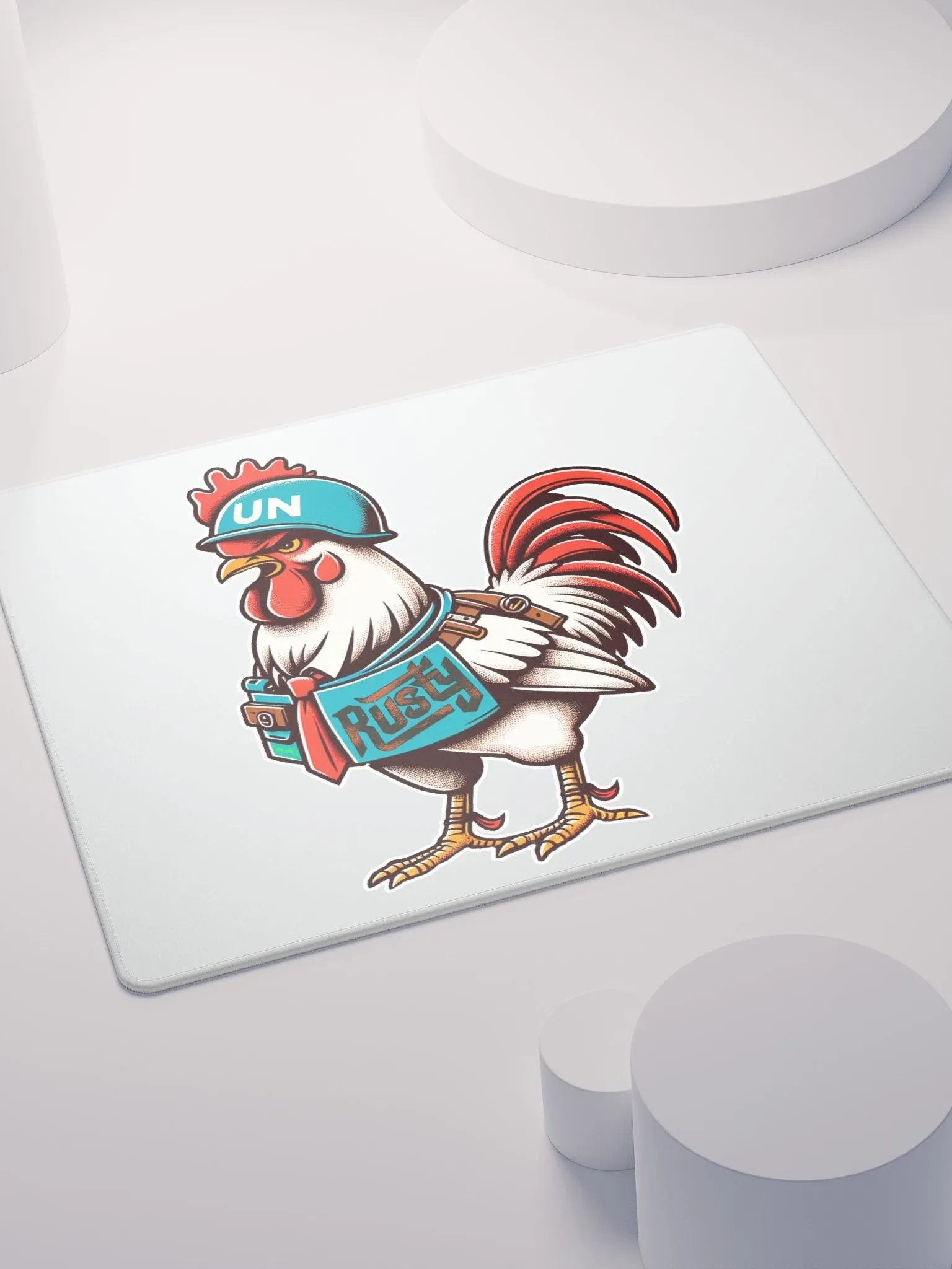 Rusty Rooster Gaming Mousepad (Cigar-Free Edition) product image (4)