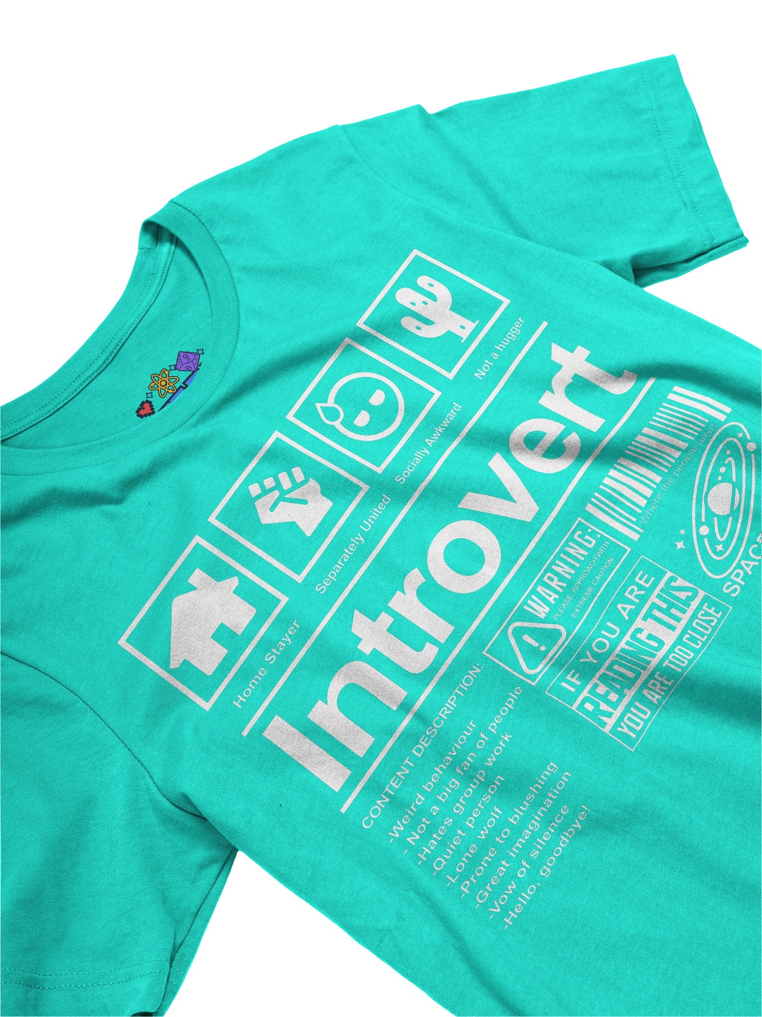 Introvert’s Warning Label Tee product image (27)
