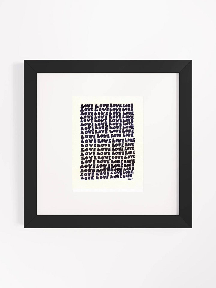 love Panel Card Print Framed product image (1)