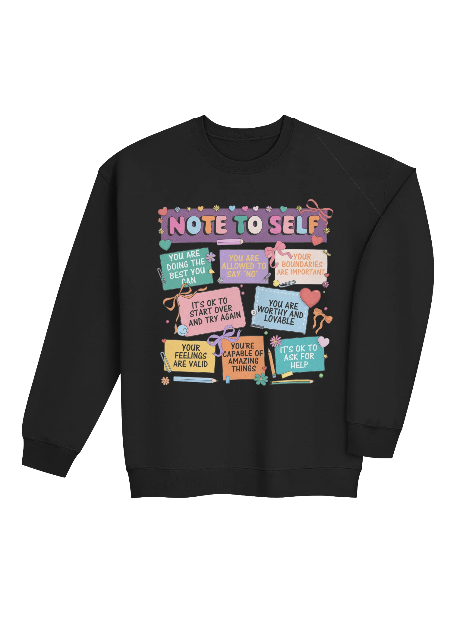 Note To Self – Mental Health Awareness Sweatshirt product image (4)
