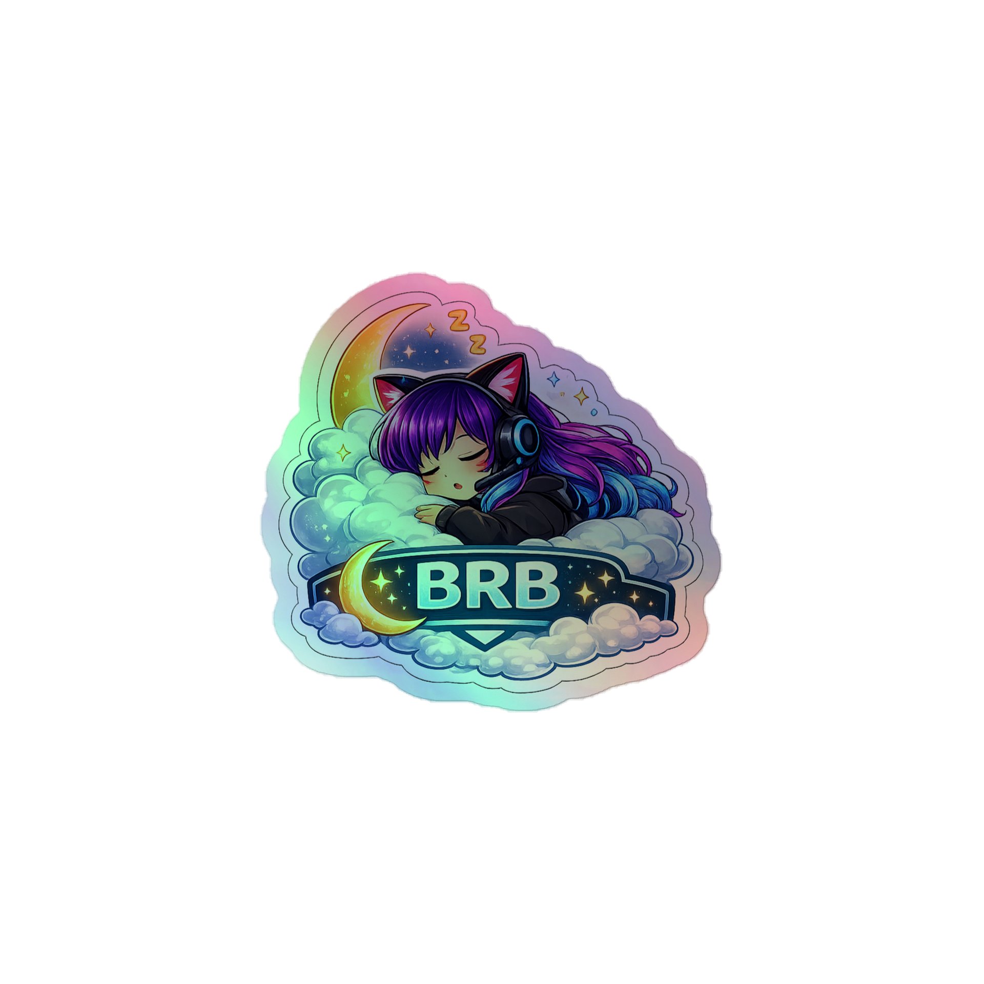 • AKC // Callie Sticker BRB | Holographic | Callie Emote Badge Series product image (1)