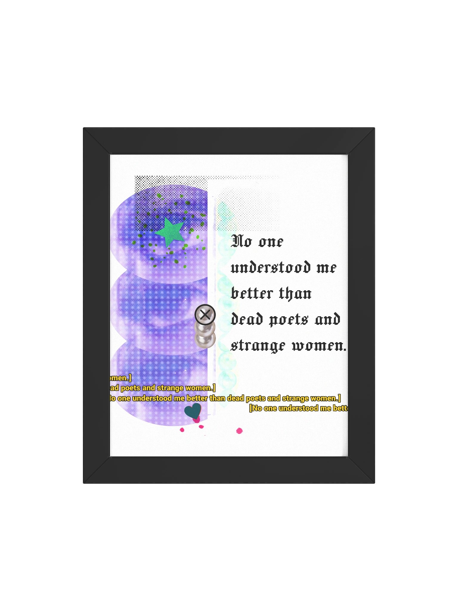 Dead Poets & Strange Women Framed Art Print product image (112)