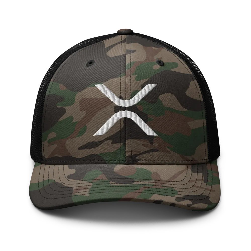 XRP Logo Embroidered Camo Hat product image (1)