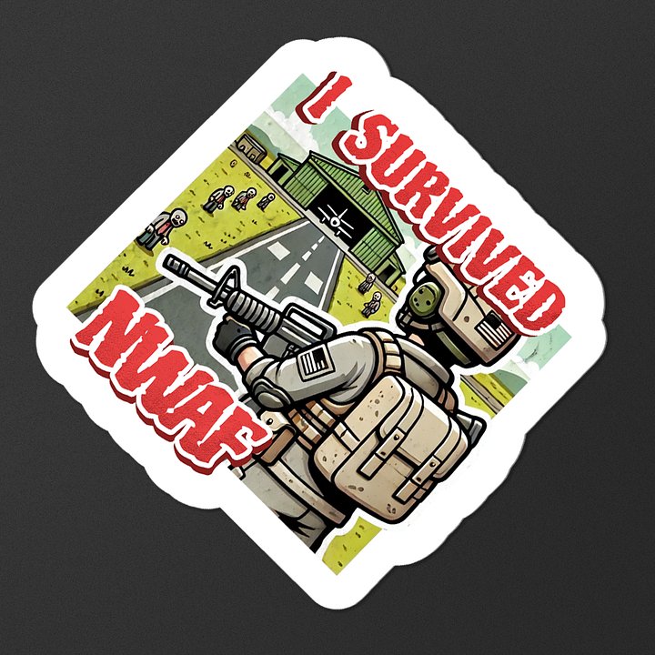 "I Survived NWAF" - A DayZ Sticker product image (2)