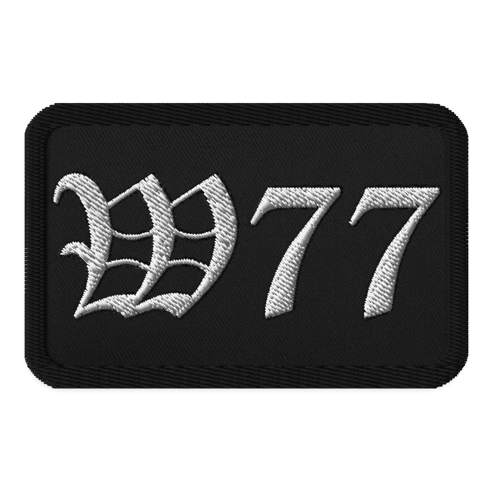W77 Embroidered Patch product image (1)