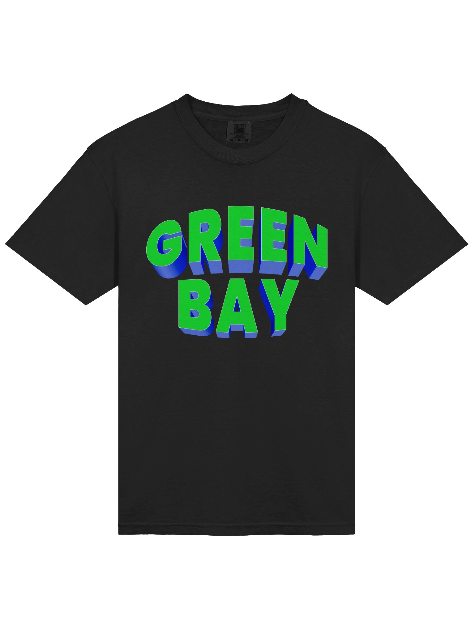 GREEN BAY 3D Block Comfort Colors Tee product image (3)