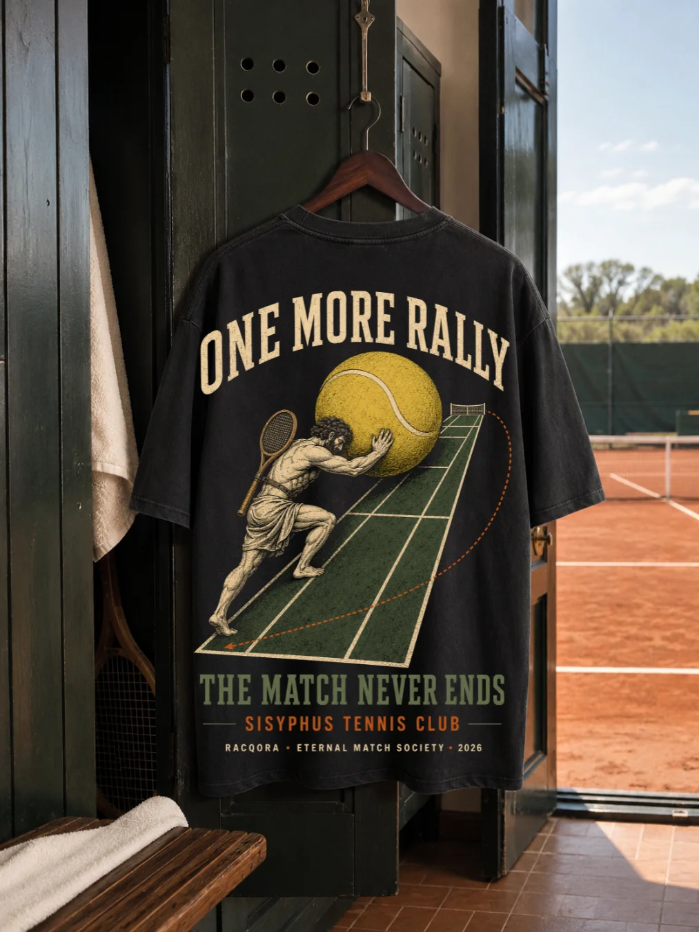 The Eternal Rally Heavyweight Tennis Tee product image (1)