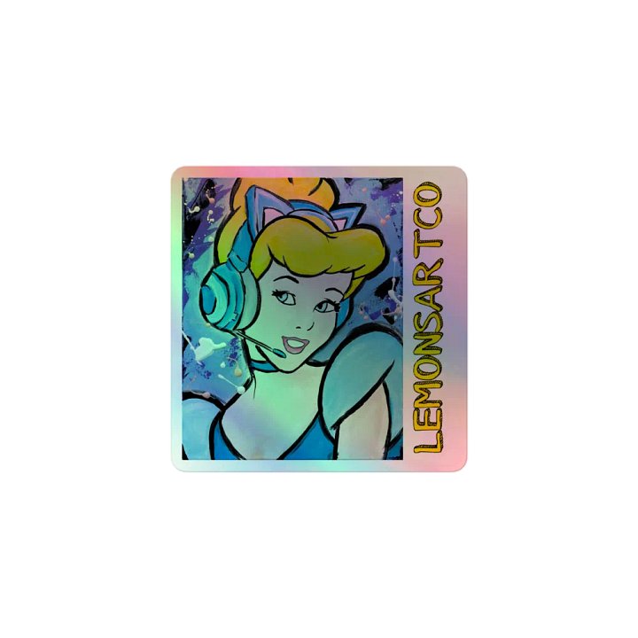 E-Girl Ella Holographic Sticker product image (1)