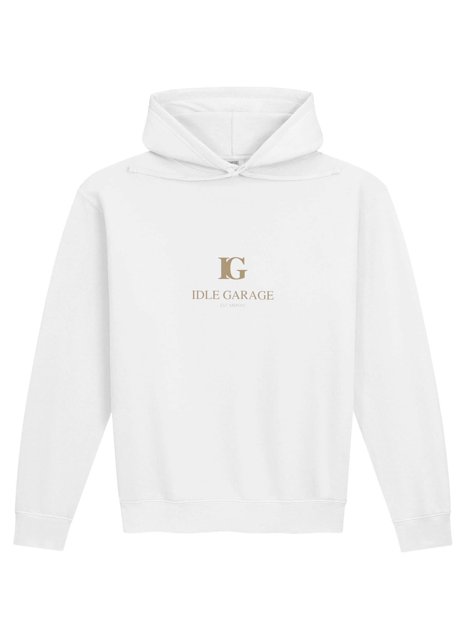 Idle Garage Gold IG Logo Persian Hoodie product image (1)