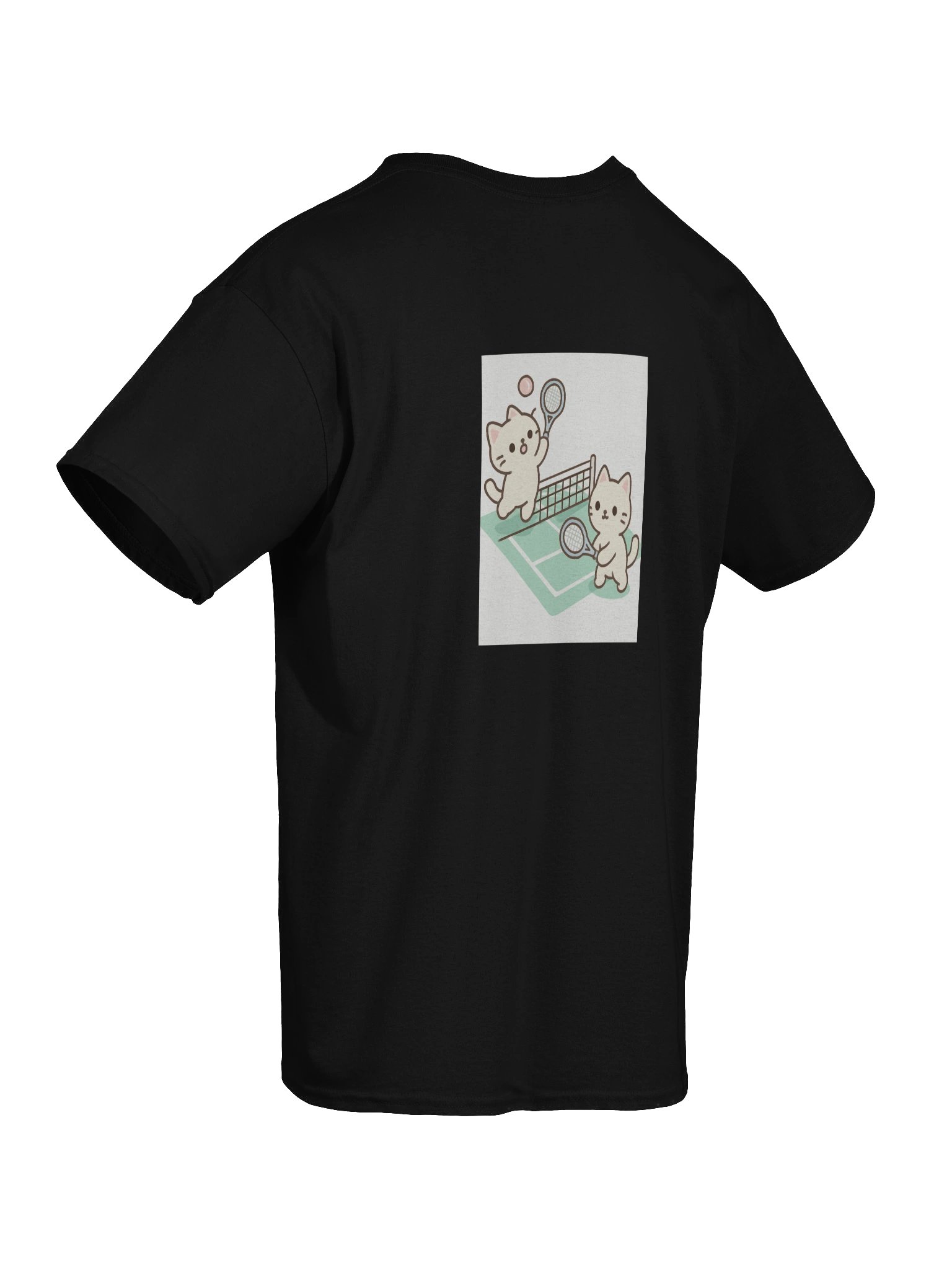 Cheerful Cat Tennis T-Shirt product image (62)