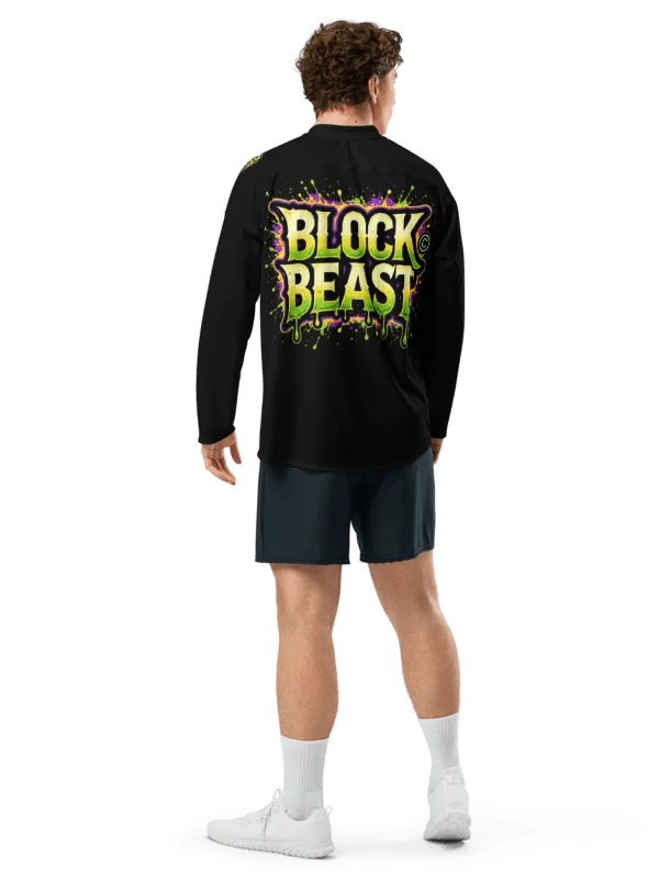LIMITED EDITION - CNX Core All-over print Unisex Long Sleeve Tee — Block Beast 002 product image (8)